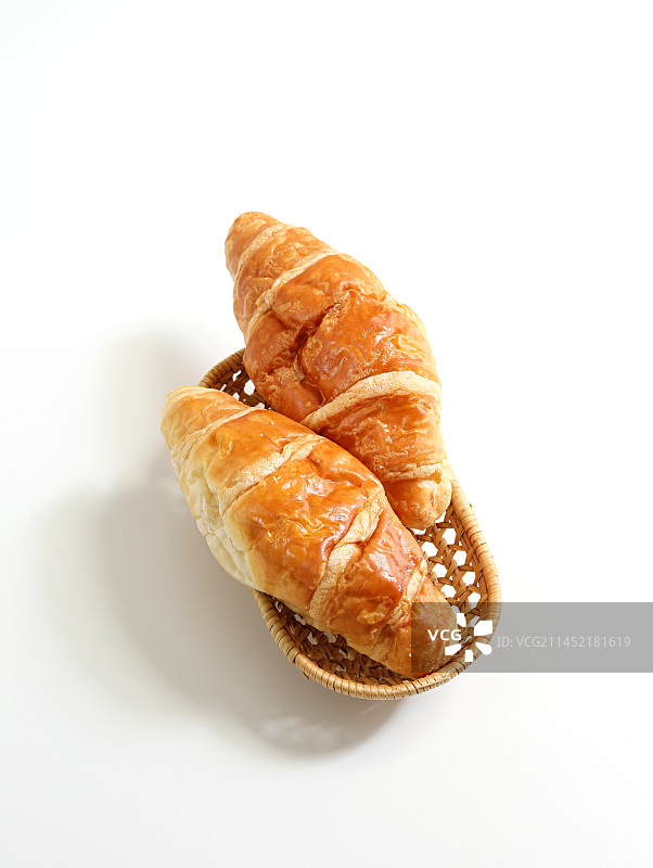 早晨面包的白底图图片素材