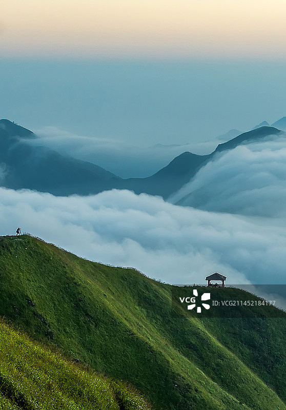 江西武功山秀丽景色图片素材