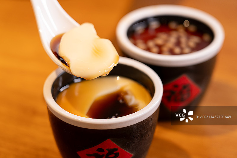 广东特色美食美味可口豆腐花图片素材