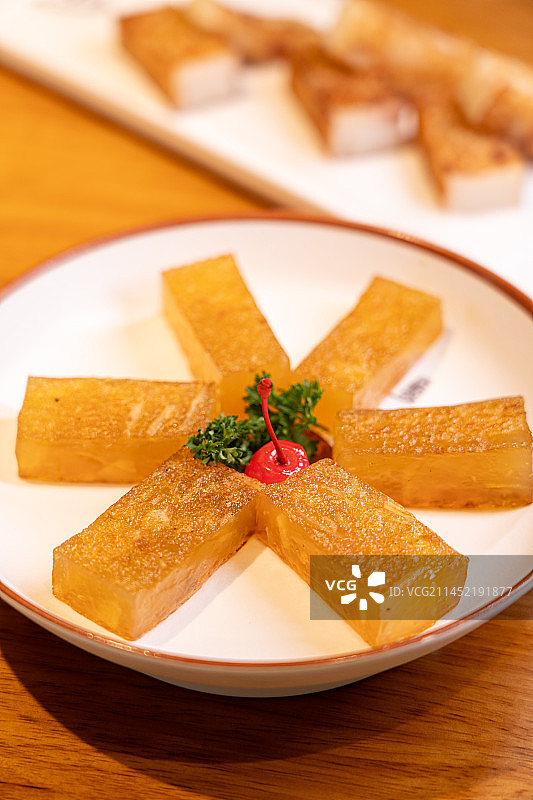 传统甜点小吃马蹄糕图片素材