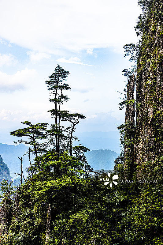 中国湖南省郴州市宜章县莽山五指峰景区图片素材