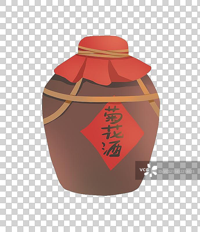 一坛菊花酒图片素材