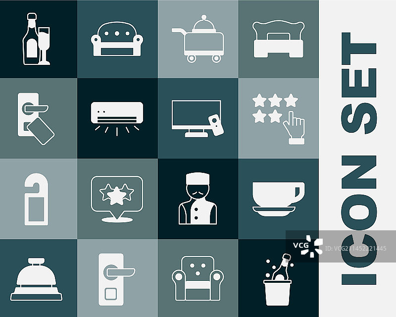 香槟咖啡杯和星星图案图片素材