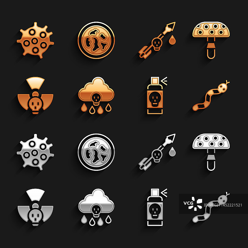 酸雨、毒蝇伞蘑菇和蛇图片素材