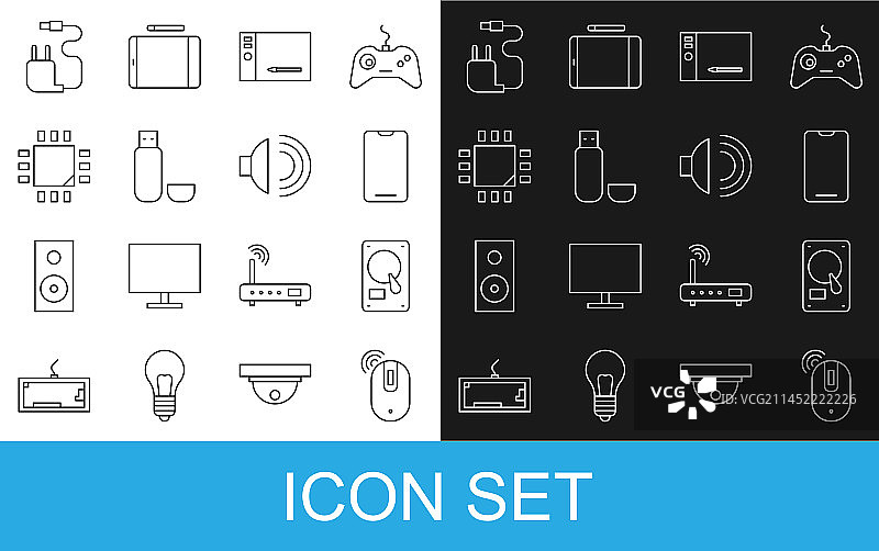 无线鼠标、硬盘驱动器图片素材