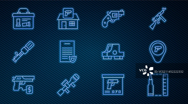 武器定位和小枪图片素材