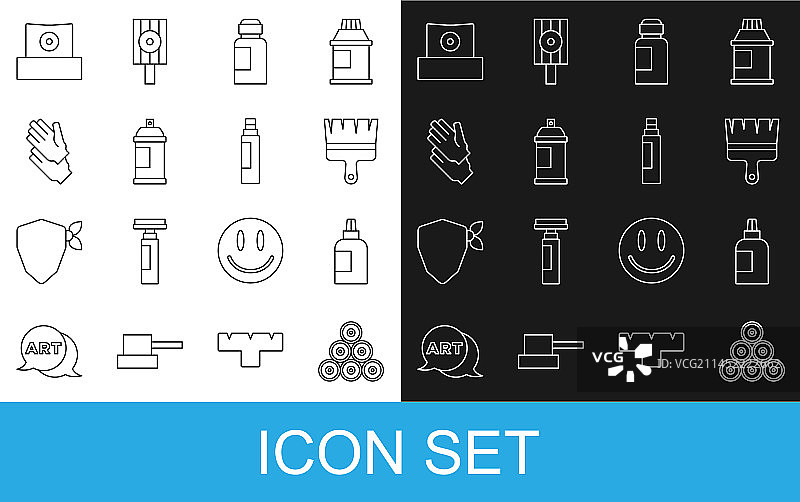 油漆喷雾罐、水粉罐、染料图片素材