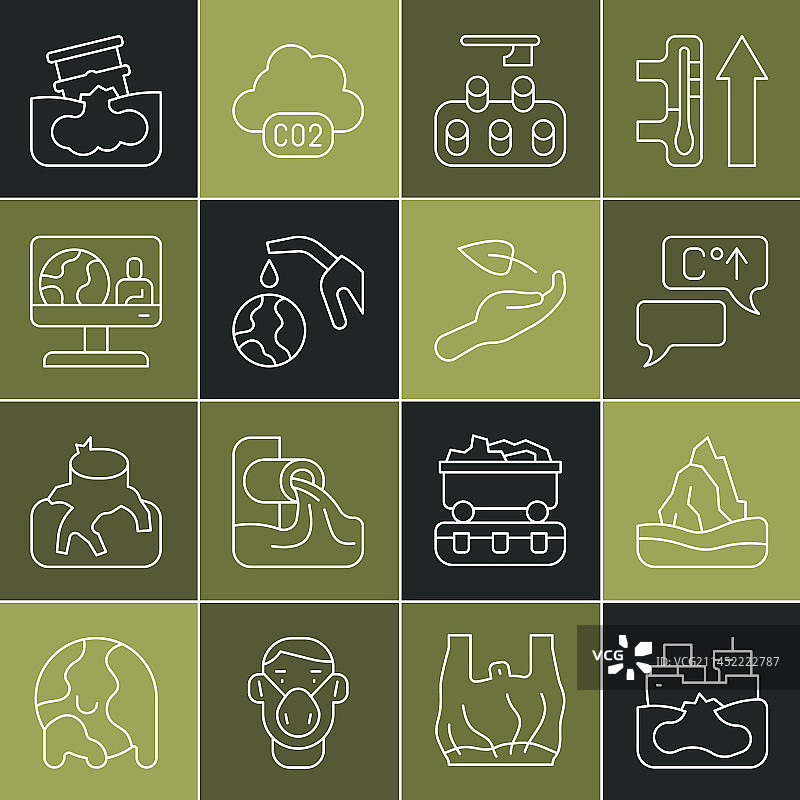 鱼线、油轮残骸、冰山与全球变暖图片素材