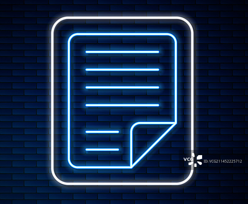 发光霓虹灯线条文件文档图标图片素材