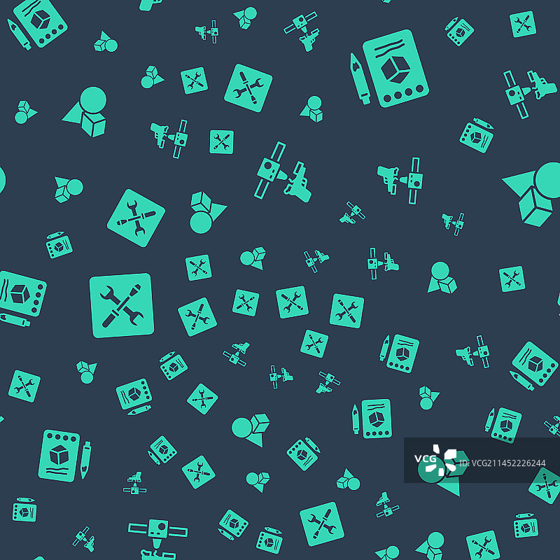 纸上的3D打印机枪支草图图片素材