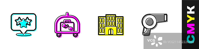 星级酒店行李车建筑图片素材