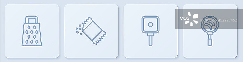 擦菜板煎锅胡椒粉包图片素材