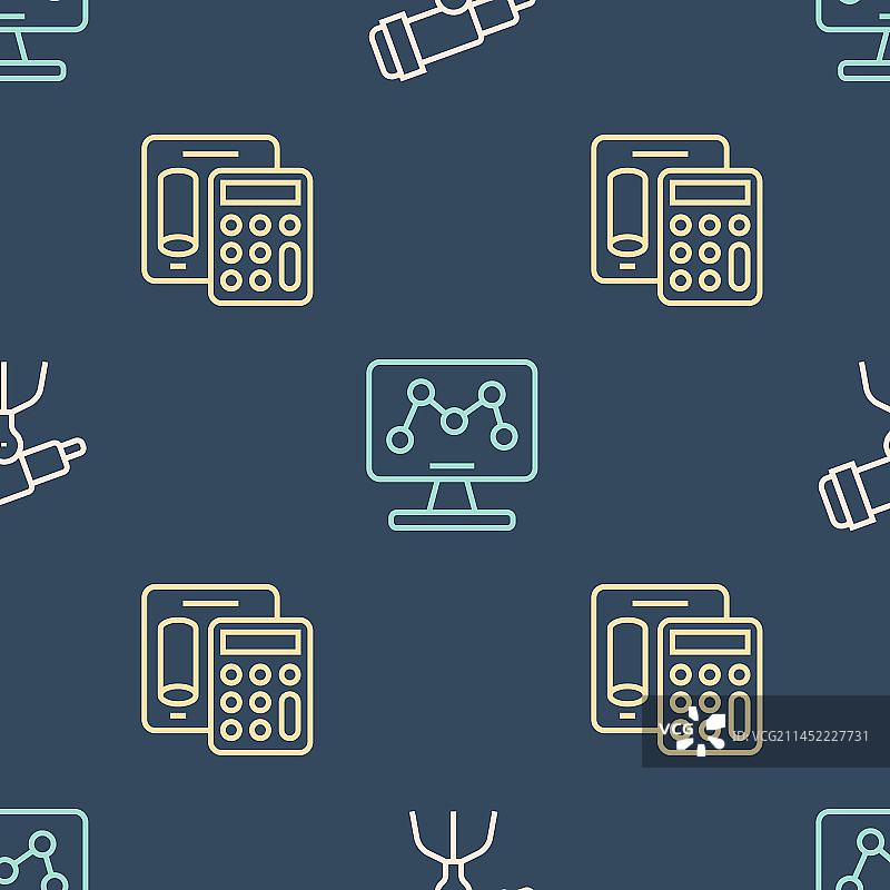 电话线、望远镜、计算器、基因图片素材