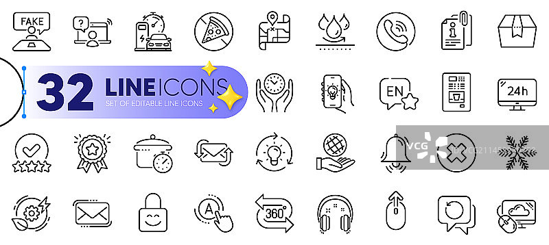 360度关闭按钮和创意轮廓图片素材