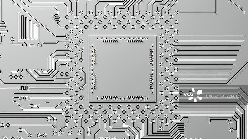 C4D科技芯片图片素材