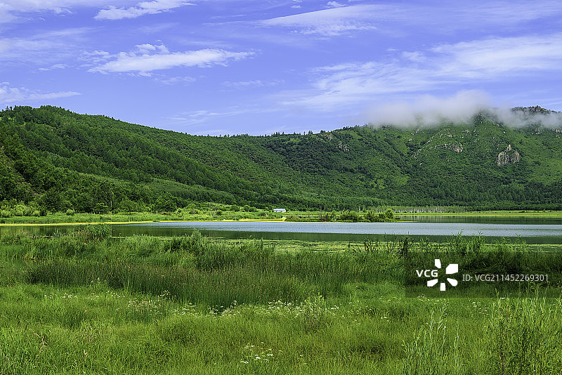 柴河同心天池（内蒙古呼伦贝尔扎兰屯柴河镇）图片素材