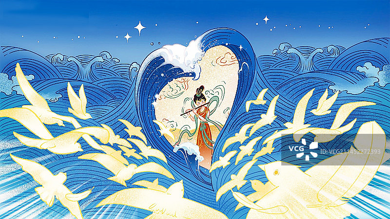 曾是汪洋的沙漠图片素材