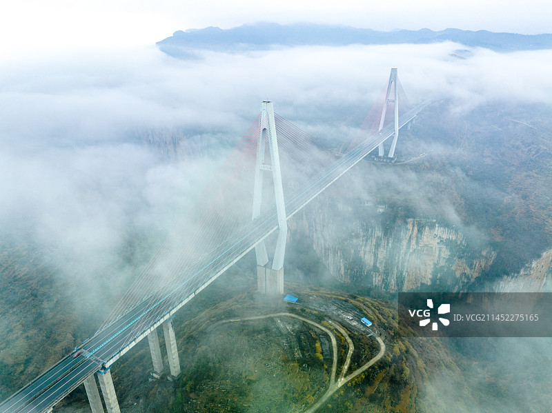 《贵州毕节织金县六冲河大桥》图片素材