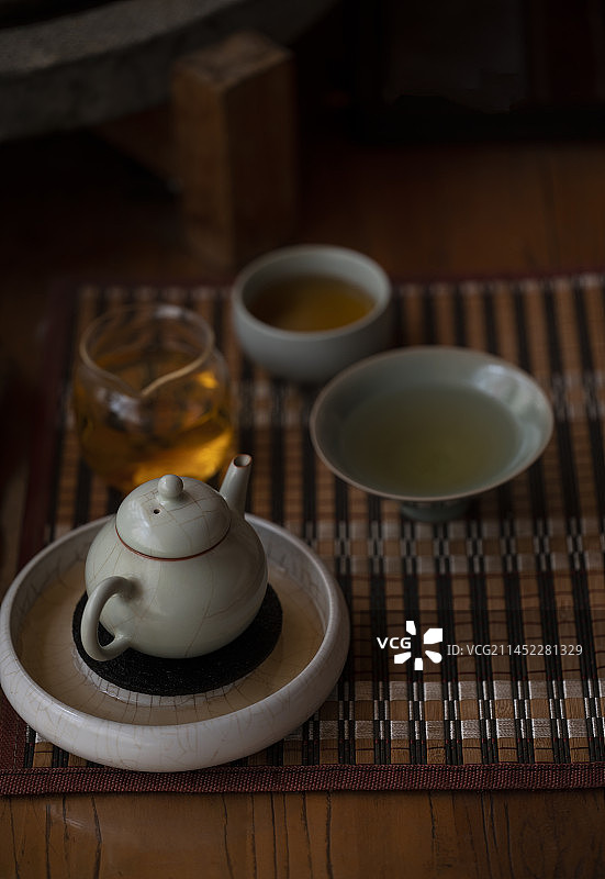 茶室喝茶图片素材