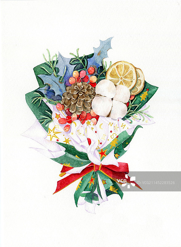 圣诞花束图片素材