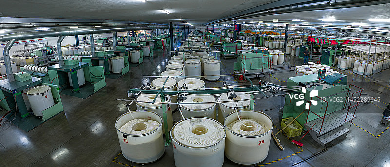 河南扶沟县智能棉业化纺纱厂图片素材