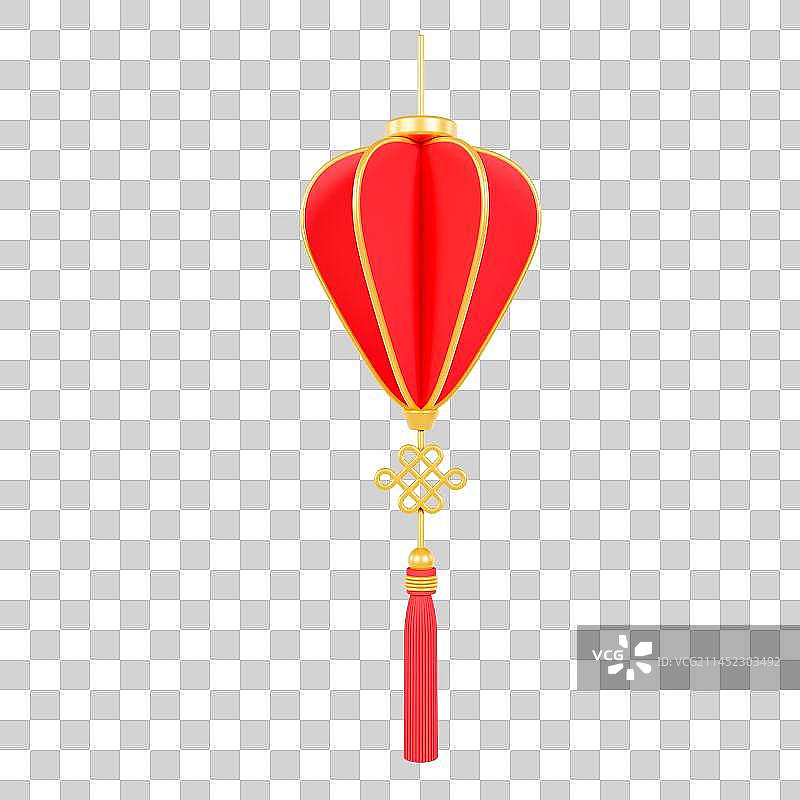 3D立体中秋节春节灯笼猜灯谜元素图片素材