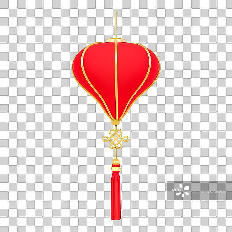 3D立体中秋节春节灯笼猜灯谜元素图片素材