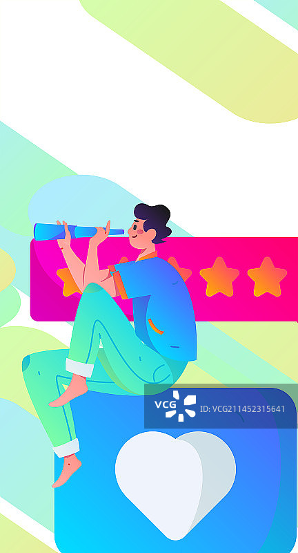 社交发表评论扁平矢量概念运营手绘插画图片素材