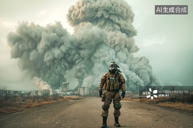 【AI数字艺术】热核战争场景概念图图片素材