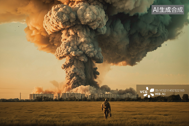 【AI数字艺术】热核战争场景概念图图片素材