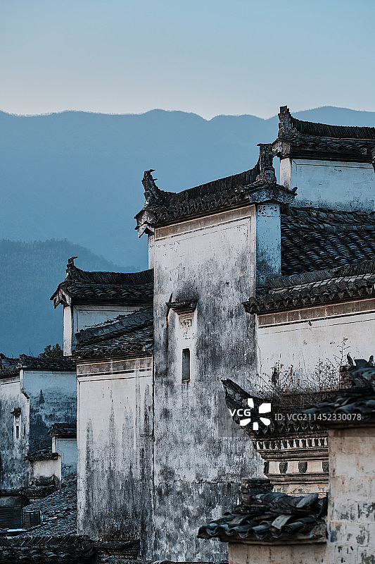 徽派建筑马头墙图片素材