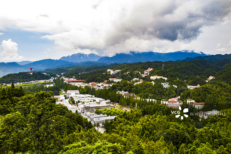 井冈山茨坪风光，井冈山茨坪北山风光，井冈山革命烈士陵园，井冈山革命烈士纪念碑图片素材