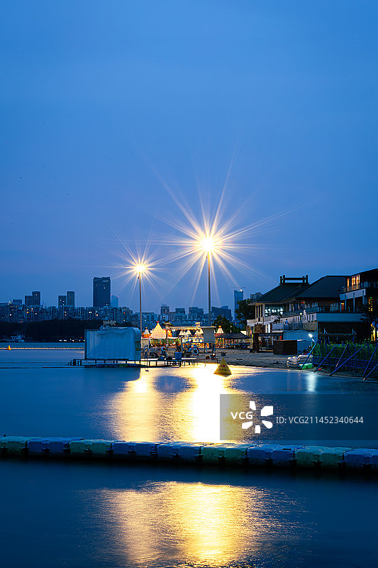 东湖沙滩浴场｜湖光阁拍摄图片素材