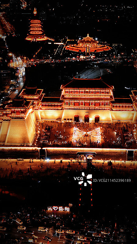 洛阳应天门航拍图片素材