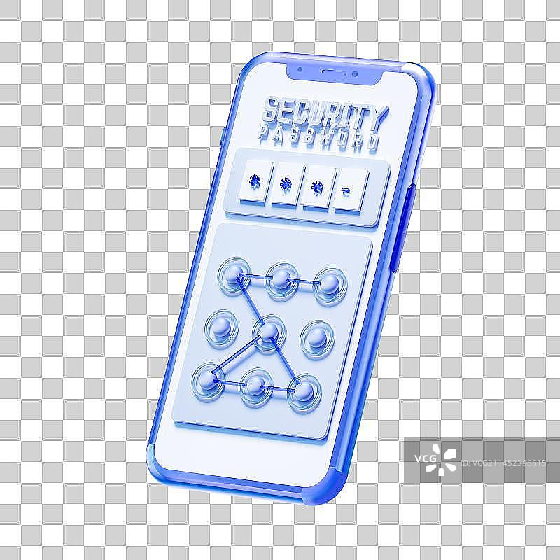 3D卡通小手拿着有APP页面的智能手机免抠元素图片素材