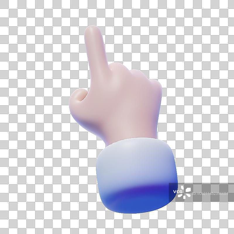 3D卡通小手拿着有APP页面的智能手机免抠元素图片素材