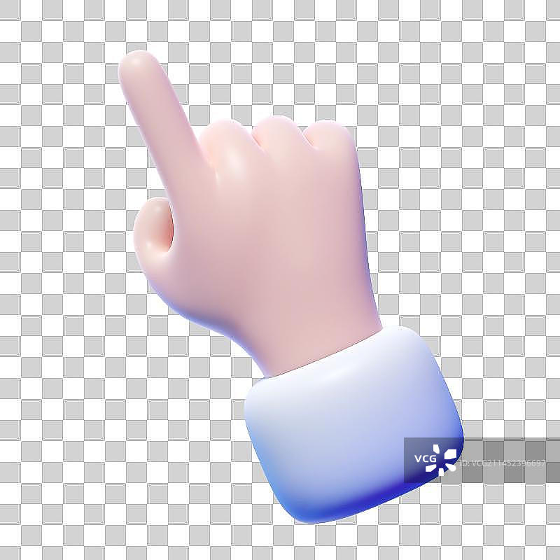 3D卡通小手拿着有APP页面的智能手机免抠元素图片素材