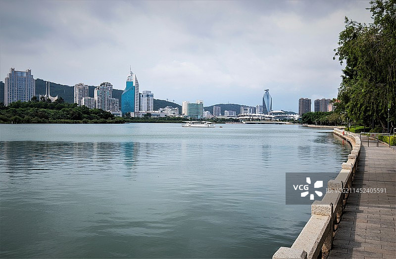 厦门筼筜湖风光图片素材