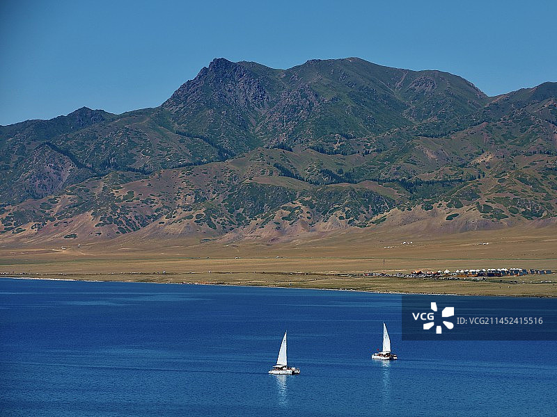 赛里木湖图片素材