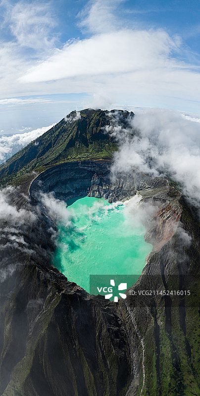 活火山全景图片素材