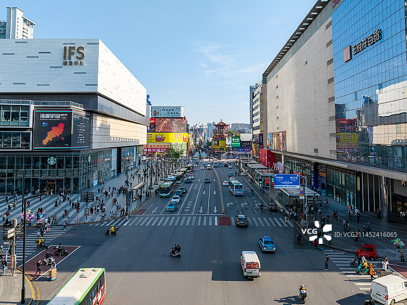 五一广场航拍图片素材