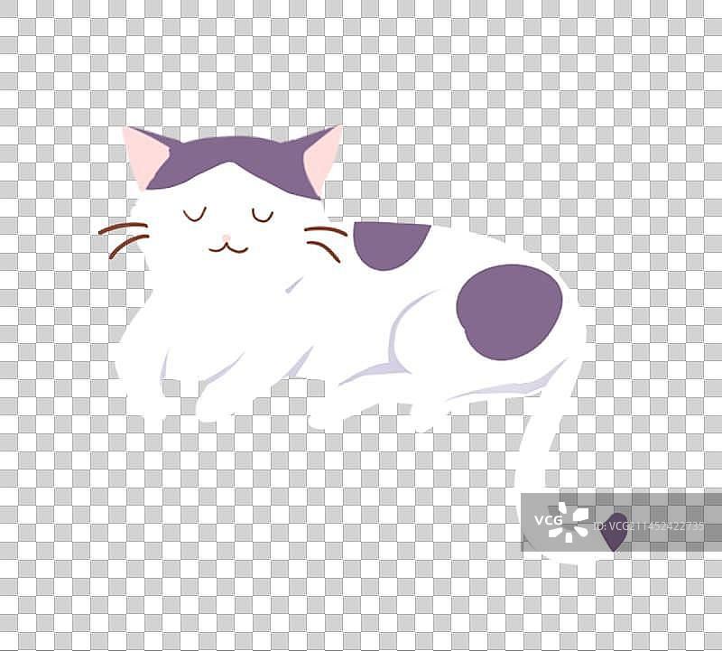 惬意小猫元素免抠图片素材