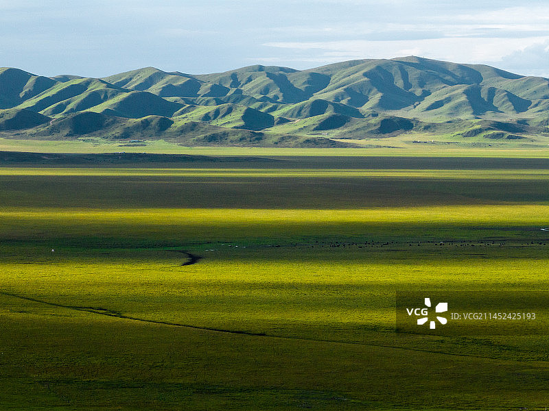 四川阿坝州红原草原风光图片素材