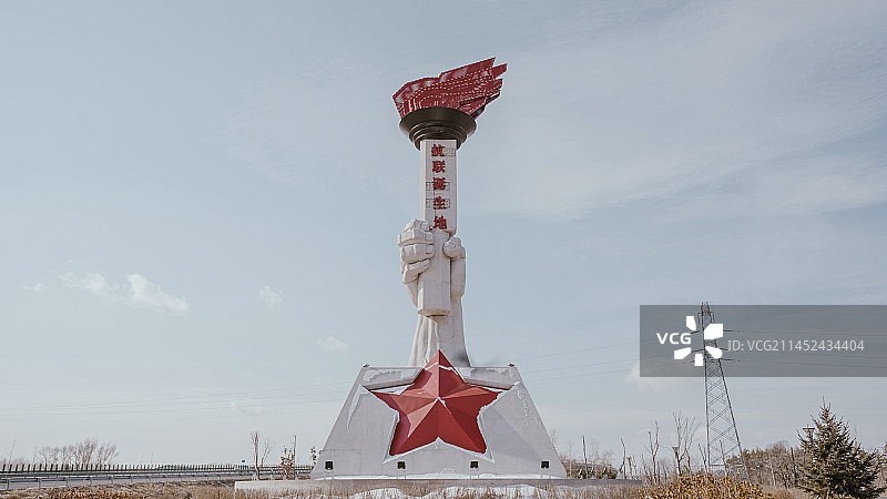 汤原红色地标图片素材