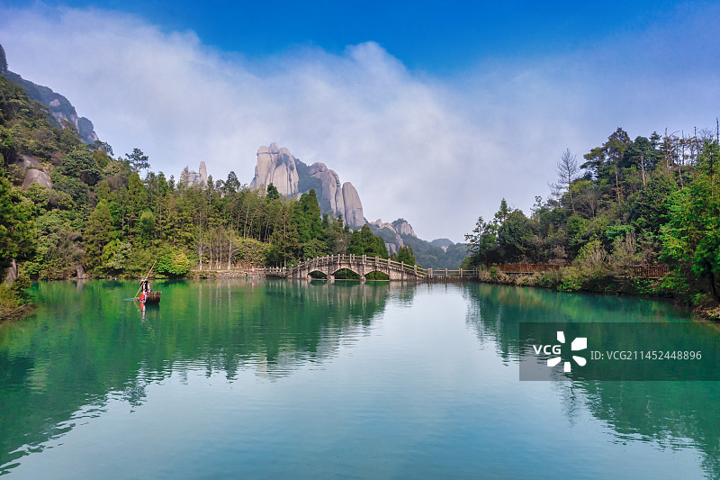 《湖光山色》拍摄于太姥山九鲤湖图片素材