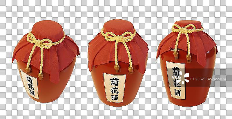 3D菊花酒图片素材