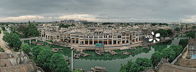 开平赤坎古镇码头全景图片素材