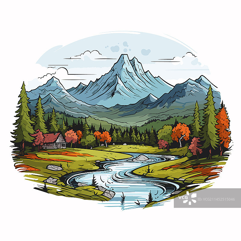 大雾山图片素材