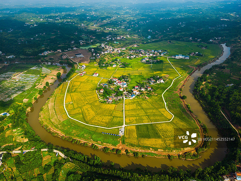 安岳县天府粮仓龙台示范片图片素材