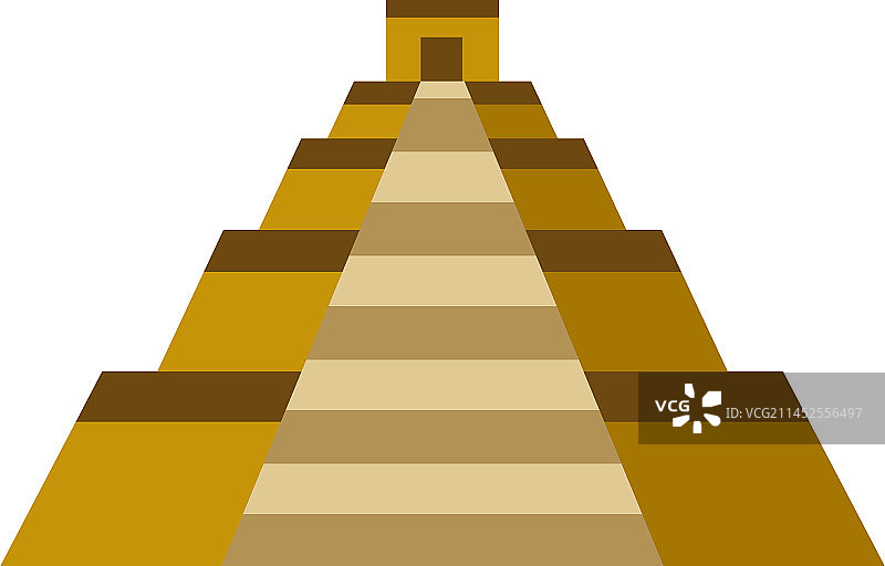 玛雅文明库库尔坎金字塔图标图片素材